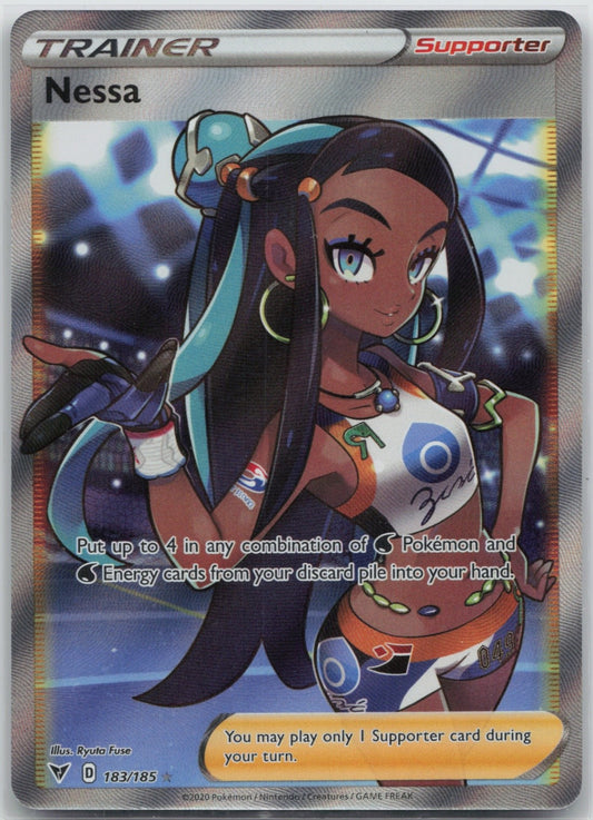 Nessa (Full Art) Holo Ultra Rare 183/185 SWSH04: Vivid Voltage NM