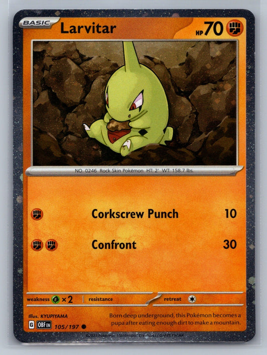 Larvitar - (Cosmos Holo) Holo Common 105/197 Miscellaneous Cards & Products NM