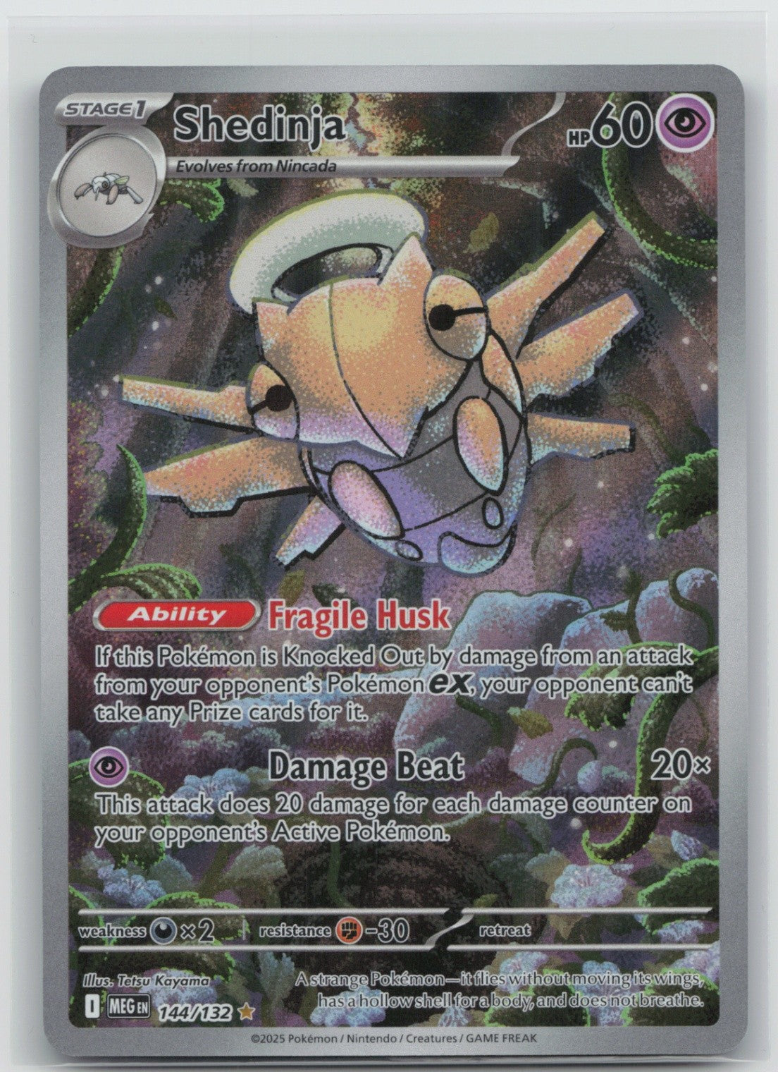 Shedinja - Holo Illustration Rare 144/132 ME01: Mega Evolution NM