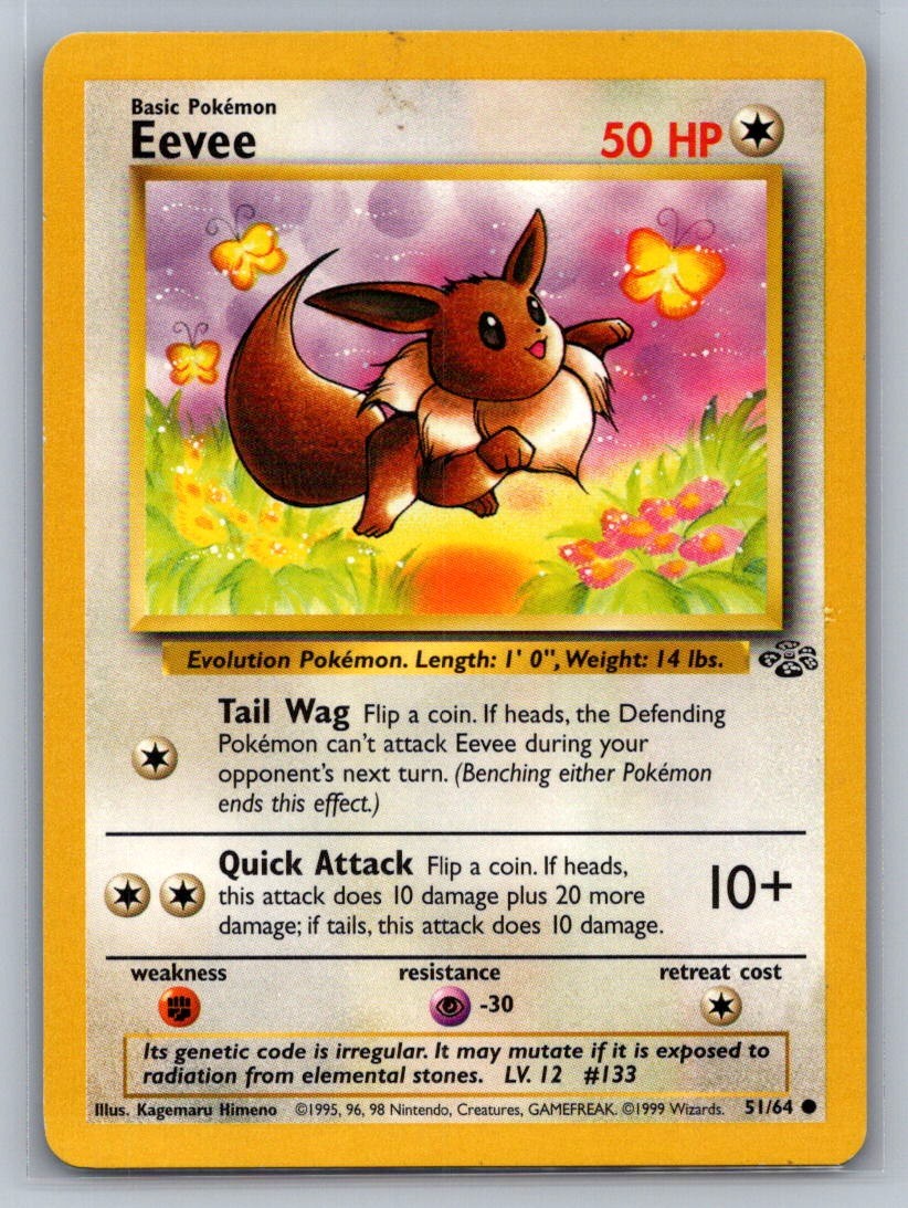Eevee Unlimited Common 51/64 Jungle LP