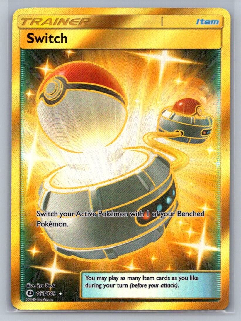 Switch (Secret) Holo Secret Rare 160/149 SM Base Set NM