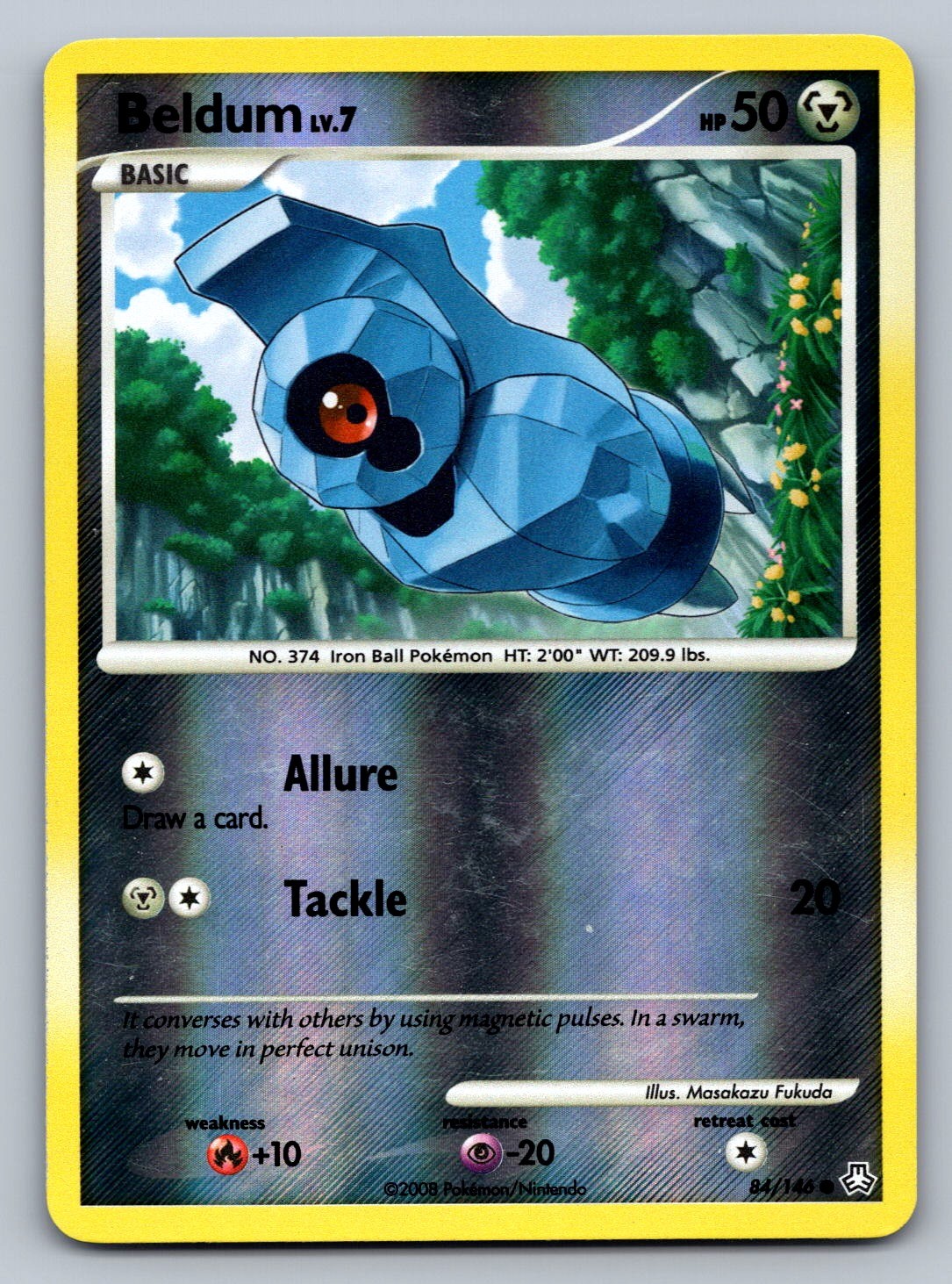Beldum (84) Reverse Holo Common 84/146 Legends Awakened NM