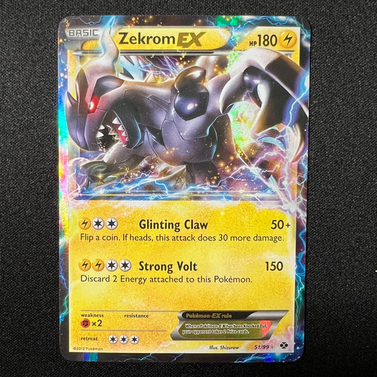 Zekrom EX 51/99 Next Destinies Ultra Rare Holo Pokemon Card LP