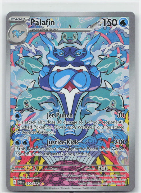 Palafin - Holo Illustration Rare 200/197 SV03: Obsidian Flames NM