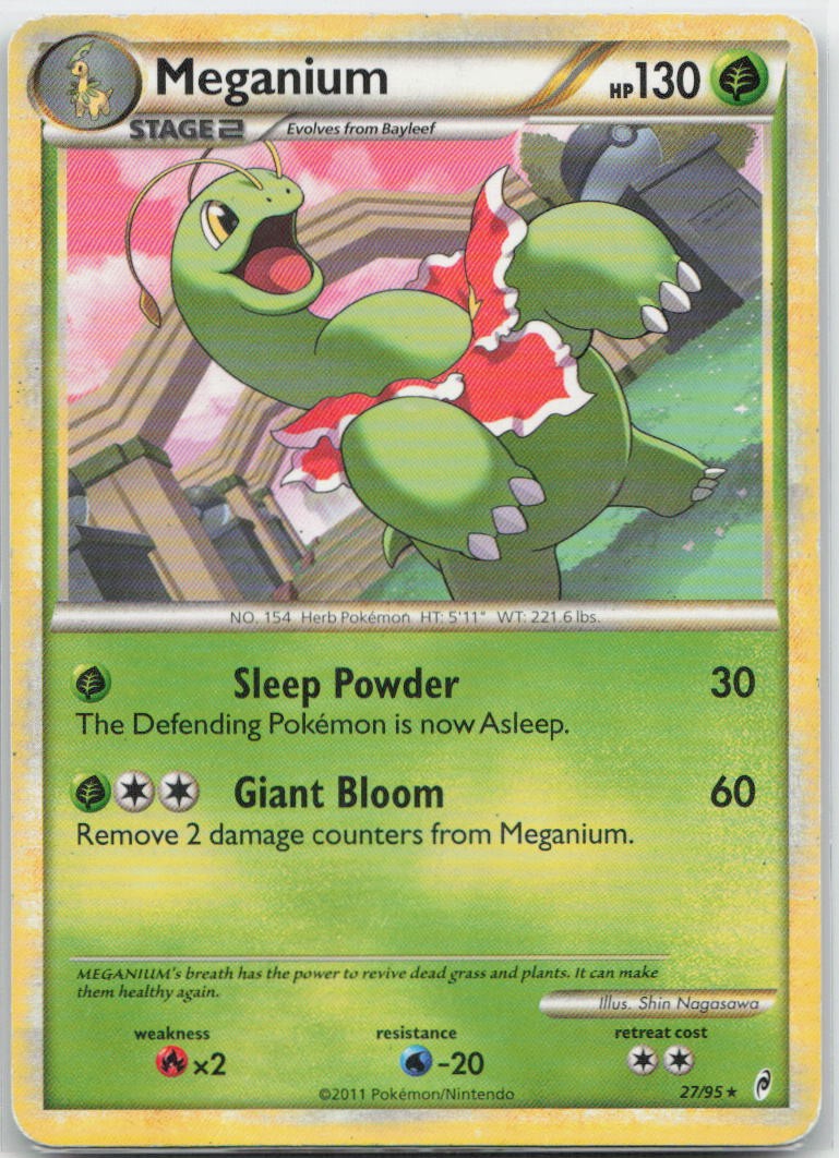 Meganium Normal Rare 27/95 Call of Legends MP