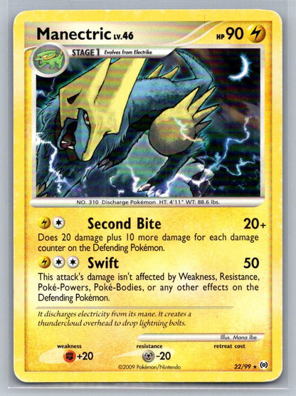 Manectric (22) Rare 22/99 Arceus MP