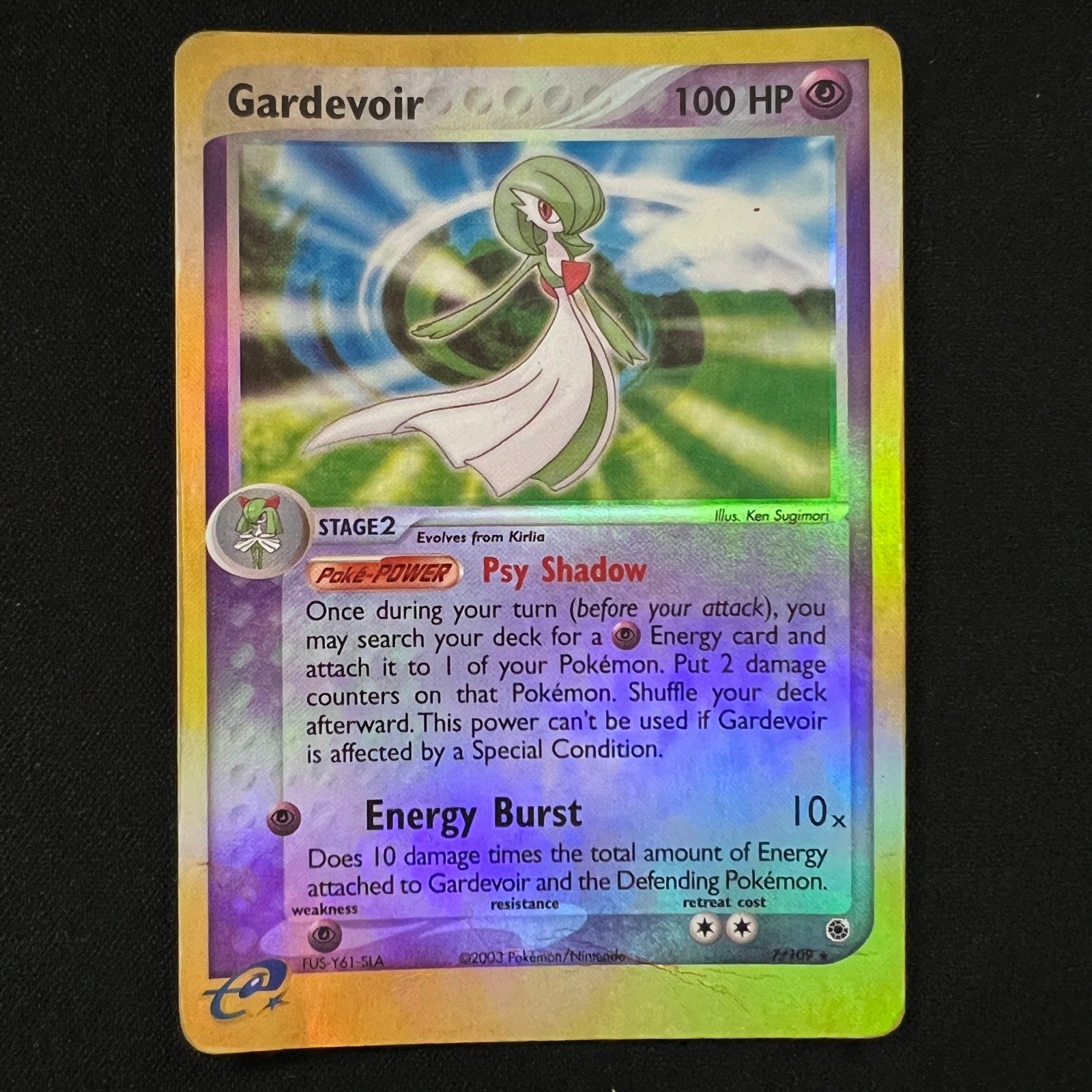 Gardevoir Reverse Holo Holo Rare 7/109 Ruby and Sapphire MP