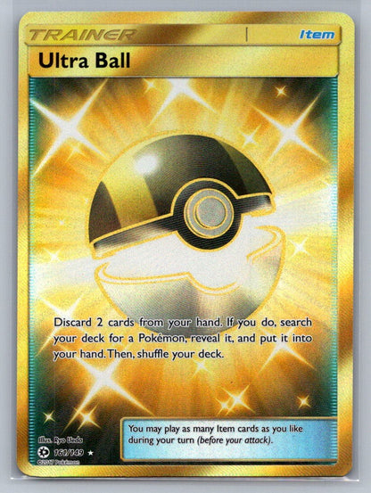 Ultra Ball (Secret) Holo Secret Rare 161/149 SM Base Set NM