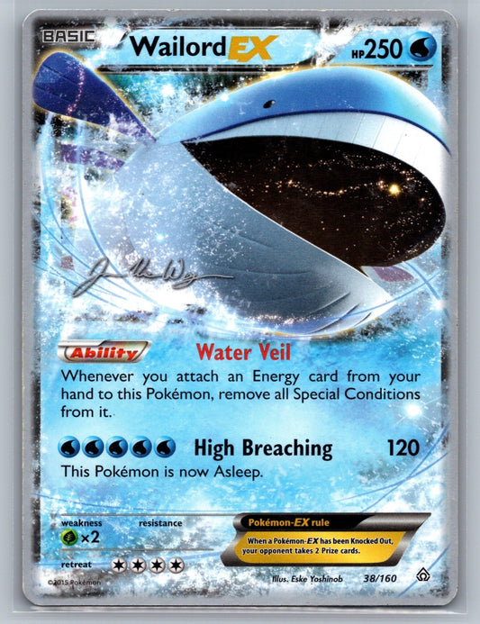 Wailord EX - 2015 (Jacob Van Wagner) Ultra Rare 38/160 World Championship Decks