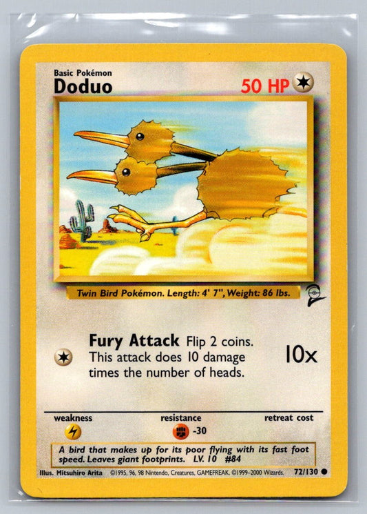 Doduo Common 072/130 Base Set 2 LP