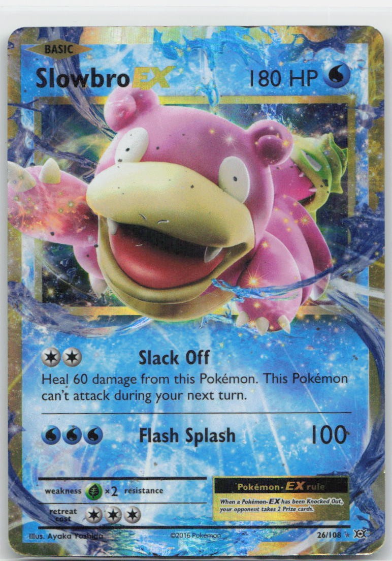 Slowbro EX Holo Ultra Rare 26/108 XY - Evolutions HP