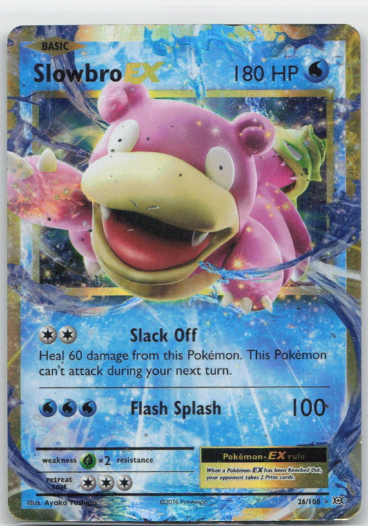 Slowbro EX Holo Ultra Rare 26/108 XY - Evolutions HP