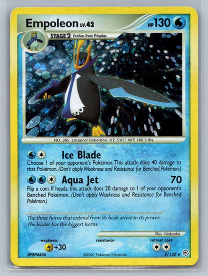 Empoleon Holo Holo Rare 4/130 Diamond and Pearl LP
