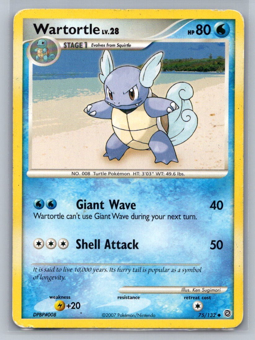 Wartortle Uncommon 75/132 Secret Wonders LP