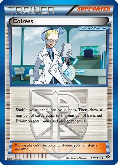 Colress (Team Plasma) Uncommon 118/135 Plasma Storm LP