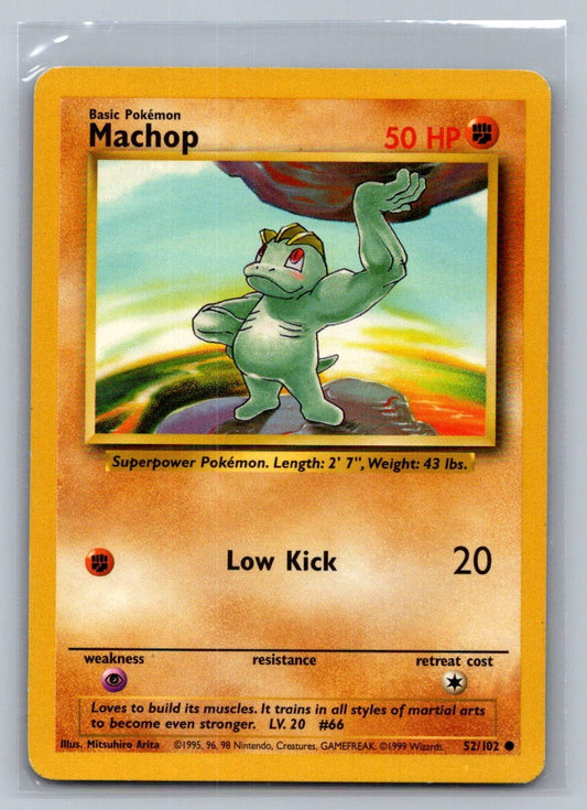 Machop Common 052/102 Base Set LP