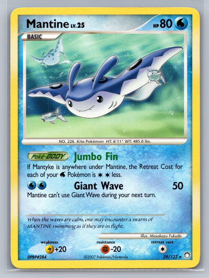 Mantine Rare 29/123 Mysterious Treasures NM