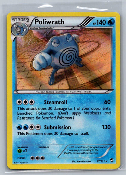 Poliwrath Holo Holo Rare 17/111 XY - Furious Fists LP