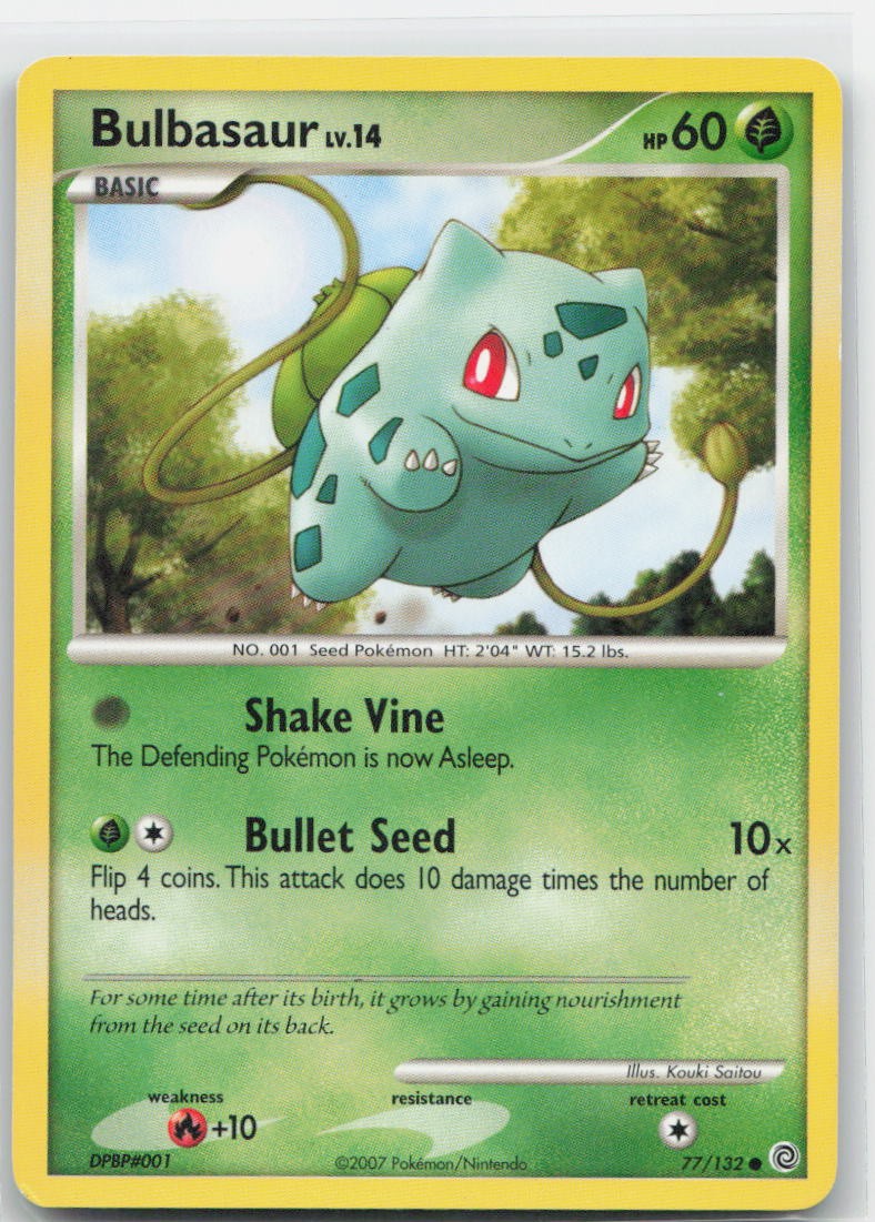 Bulbasaur Normal Common 77/132 Secret Wonders LP