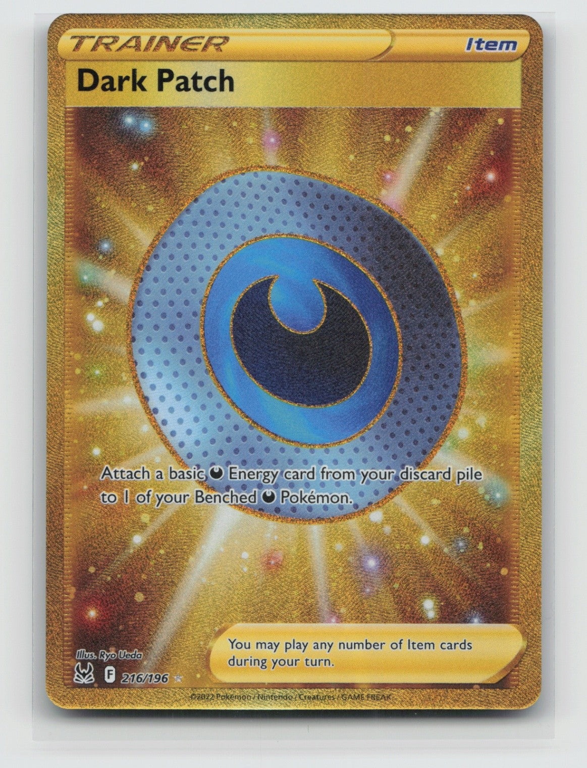 Dark Patch (Secret) Holo Secret Rare 216/196 SWSH11: Lost Origin NM