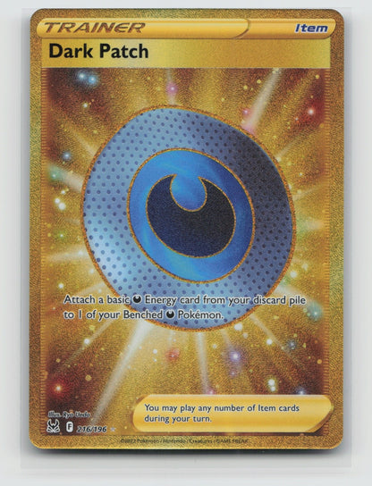 Dark Patch (Secret) Holo Secret Rare 216/196 SWSH11: Lost Origin NM